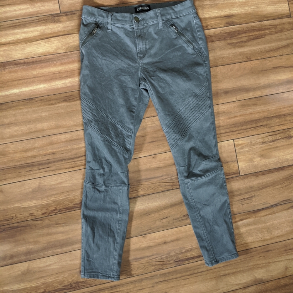 Express Moto Ankle Legging Mid Rise Size 4R